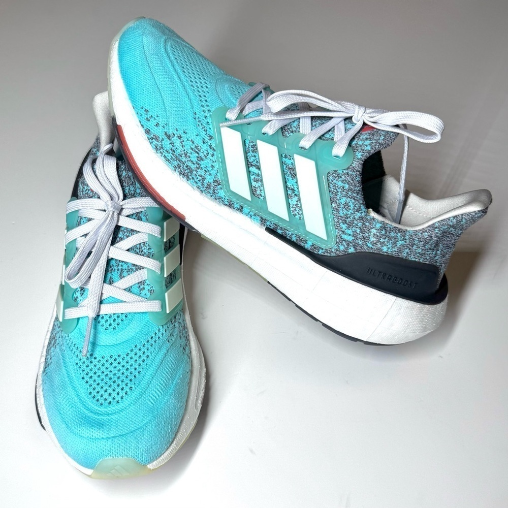 Adidas Women’s UltraBoost Light Aqua White, Running Shoes IE1692 Size- 8.5